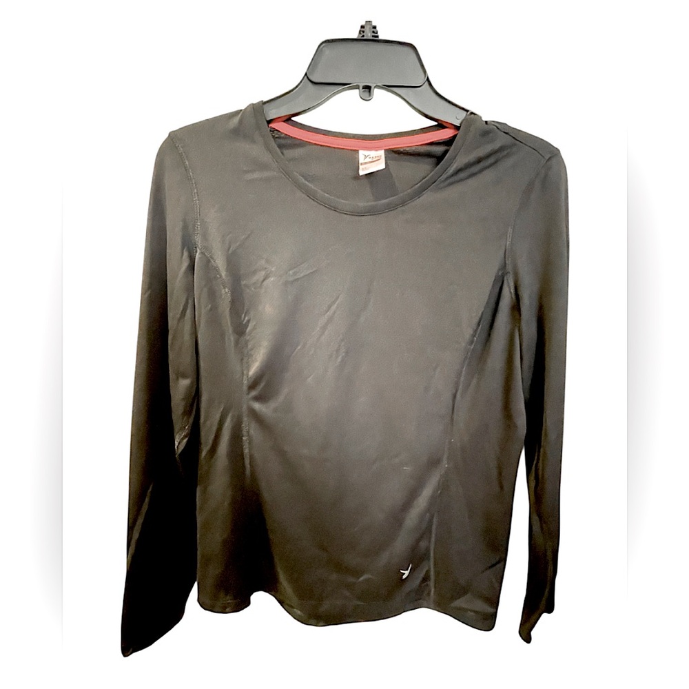 Old Navy Vintage GoDry Active Black Long Sleeve Top - Picture 3 of 12